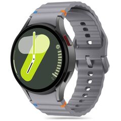 Strap for SAMSUNG GALAXY WATCH 4 / 5 / 5 PRO / 6 / 7 / FE Tech-Protect Silicone Sport Crayon gray 5906302313402