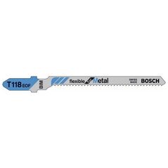 Bosch Brzeszczot do wyrzynarek Flexible for Metal 83mm T 118 EOF 5szt. 2608634237