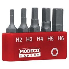 Modeco Komplet grotów 25mm HEX H2-H6 5szt. - MN-15-514