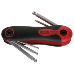 Modeco Zestaw kluczy imbusowych hex wielofunkcyjne 2-6mm z kulką 6szt. (MN-54-132)