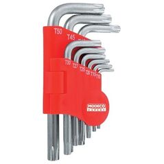 Modeco Zestaw kluczy trzpieniowych torx typ L T10-T50 9szt. (MN-54-106)