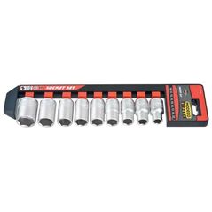 Modeco Zestaw nasadek 6-kątnych 1/2" 10-22mm 9szt. (MN-57-151)