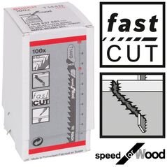 Bosch Brzeszczot do wyrzynarek T144D drewno 100mm (2.608.637.880)