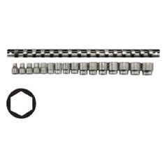 Teng Tools Zestaw nasadek 6-kątnych 3/8" 7-22mm 17szt. (116660101)
