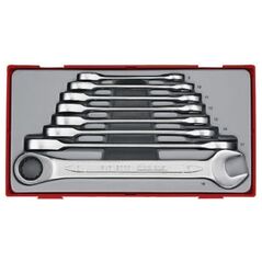 Teng Tools Zestaw kluczy płasko-oczkowych z grzechotką 8 - 19mm 8szt. (166720102)