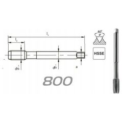 Fanar GWINTOWNIK M18 DIN-376B (6H) HSSE 800