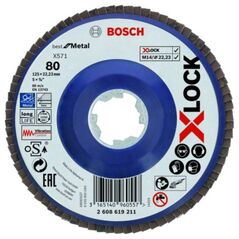 Bosch ściernica talerzowa 125/ 80 X571 Best for Metal Xlock (2608619211)