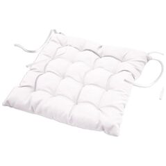 Douceur d`Interieur PODUSZKA NA KRZESŁO ESSENTIEL - BIAŁA 40x40
