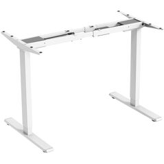 Powerton Stelaż / podstawa biurka, elektycznie regulowany, regulacja rozstawu 500mm, system antykolizyjny, biały, 100 kg nośność, Powerton