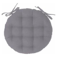 Atmosphera Poduszka na krzesło 38cm okrągła szara