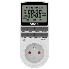 Savio Programator czasowy z ekranem LCD, 16A, 3680W, AE-03