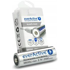 EverActive Akumulator 18500 3,7V Li-ion 2100 mAh USB-C