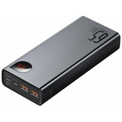 Baseus Adaman Power Bank 20000mAh 65W με 2 Θύρες USB-A και Θύρα USB-C Quick Charge 3.0 Μαύρο (PPIMDA-D01) (BASPPIMDAD01) έως 12 άτοκες Δόσεις