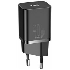 Baseus Travel Charger Super Si 1C Quick Charger PD 30W EU Black (CCSUP-J01) (BASCCSUP-J01) έως 12 άτοκες Δόσεις