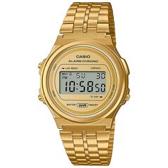 Casio Vintage Round Ψηφιακό Ρολόι Μπαταρίας με Μεταλλικό Μπρασελέ Χρυσό (ITA171WEG-9AEF) (CASITA171WEG9AEF) έως 12 άτοκες Δόσεις