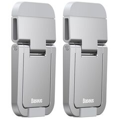 Baseus Slim Laptop Kickstand 2 pcs (Silver) (LUZC000012) (BASLUZC000012) έως 12 άτοκες Δόσεις