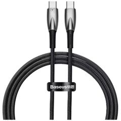 Baseus USB-C cable for USB-C Glimmer Series, 100W, 1m (Black) (CADH000701) (BASCADH000701) έως 12 άτοκες Δόσεις