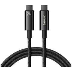 Baseus Tungsten Gold USB 2.0 Cable USB-C male - USB-C 240W Black 2m (CAWJ040101) (BASCAWJ040101) έως 12 άτοκες Δόσεις