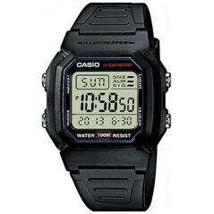 Casio Ψηφιακό Ρολόι Μπαταρίας με Μαύρο Καουτσούκ Λουράκι (W-800H-1AVES) (CASW-800H-1AVES) έως 12 άτοκες Δόσεις