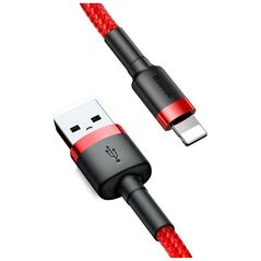 Baseus Braided USB to Lightning Cable Κόκκινο 2m (CALKLF-C09) (BASCALKLF-C09) έως 12 άτοκες Δόσεις