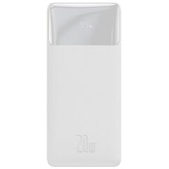 Baseus Bipow Overseas Edition Power Bank 30000mAh 20W με 2 Θύρες USB-A και Θύρα USB-C Λευκό (PPBD050402) (BASPPBD050402) έως 12 άτοκες Δόσεις
