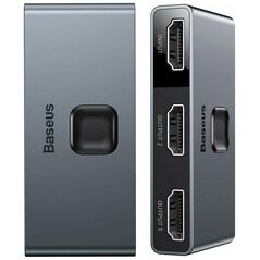 Baseus HUB Matrix HDMI Switcher (2in1 or 1in2) Space Gray (CAHUB-BC0G) (BASCAHUB-BC0G) έως 12 άτοκες Δόσεις