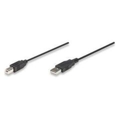 Kabel USB Manhattan USB-A - USB-B 1.8 m Czarny (333368)