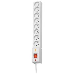 Listwa zasilająca Lestar LX 810 przeciwprzepięciowa 8 gniazd 1.5 m szara (LX810GA1.5SZARY)