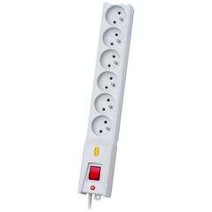 Listwa zasilająca Lestar LX 610 przeciwprzepięciowa 6 gniazd 1.5 m szara (LX610GA1.5SZARY)