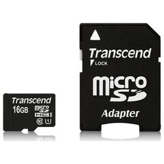 Karta Transcend Premium MicroSDHC 16 GB Class 10 UHS-I/U1  (TS16GUSDU1)