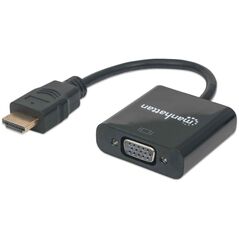 Adapter AV Manhattan HDMI - D-Sub (VGA) czarny (151467)