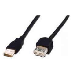 Kabel USB Digitus USB-A - USB-A 3 m Czarny (AK-300202-030-S)