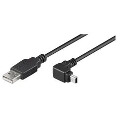 Kabel USB Goobay USB-A - miniUSB 1.8 m Czarny (93971)