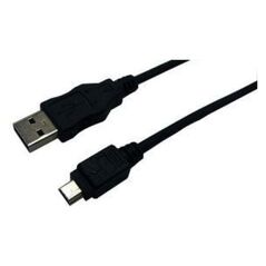 Kabel USB LogiLink USB-A - miniUSB 1.8 m Czarny (CU0014)