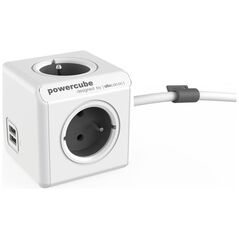 PowerCube Przedłużacz Extended USB 1,5m szary (2402GY/FREUPC)