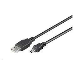 Kabel USB PremiumCord USB-A - miniUSB 5 m Czarny (ku2m5a)