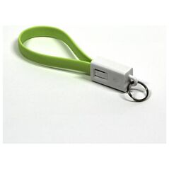 Adapter USB Logo towar w Sosnowcu - Kabel USB Logo microUSB, breloczek na klucze, jasno-zielony () - Morelenet_1131118