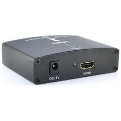 Adapter AV Lindy HDMI - D-Sub (VGA) + Jack 3.5mm czarny (38165)