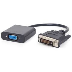 Adapter AV Gembird DVI-D - D-Sub (VGA) czarny (A-DVID-VGAF-01)