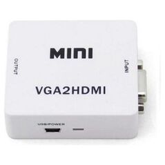 Adapter AV Savio HDMI - D-Sub (VGA) biały (CL-110)
