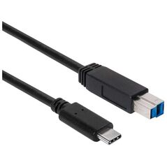 Kabel USB Club 3D USB-C - USB-B 1 m Czarny (CAC-1524)