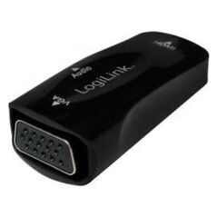 Adapter AV LogiLink HDMI - D-Sub (VGA) + Jack 3.5mm czarny (CV0108)