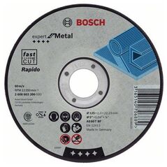 Bosch Tarcza tnąca prosta Expert for Metal 125x2,5x22,2mm (2.608.600.394)
