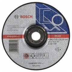 Bosch Tarcza ścierna wygięta Expert for Metal 180 x 22,23 x 6,0mm (2608600315)