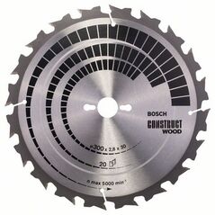 Bosch Tarcza pilarska Construct Wood 300 x 20mm 20z (2.608.640.700)