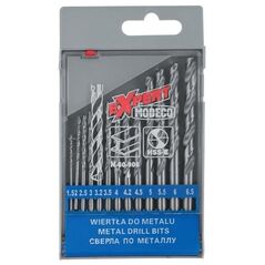 Wiertło Modeco do metalu HSS walcowe 1,5 2 4,5 4 5,5 5 3 2,5 3,5 4,2 6 3,2 6,5mm zestaw (MN-60-906)