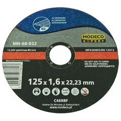 Modeco Ściernica płaska do cięcia aluminium 230x1,9x22,23mm 25szt.- MN-68-935
