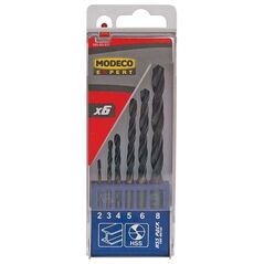 Wiertło Modeco do metalu HSS walcowe 2 4 5 3 6 8mm zestaw (MN-60-931)
