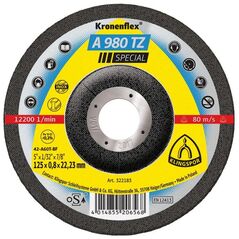 Klingspor Tarcza do cięcia stali szlachetnej A 980 TZ 125x0,8x22mm 1szt. 322183
