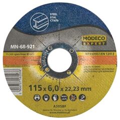 Modeco Ściernica wypukła do szlifowania stali 230x6x22,23mm 25szt. - MN-68-925